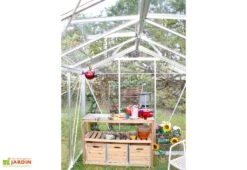 Serre De Jardin En Aluminium Et Verre Trempé Essentia 7,3 M² 8 Serre De Jardin En Aluminium Et Verre Trempé Essentia 7,3 M² -Abriet Mobilier Soldes Boutique serre jardin aluminium verre trempe essentia 73m 3