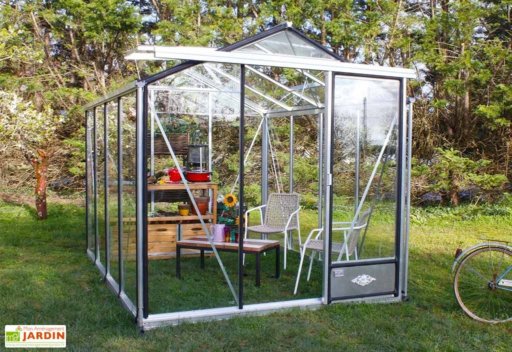 Serre De Jardin En Aluminium Et Verre Trempé Essentia 7,3 M² 1 Serre De Jardin En Aluminium Et Verre Trempé Essentia 7,3 M²