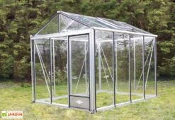 Serre De Jardin En Aluminium Et Verre Trempé Luxia 7,3 M² -Abriet Mobilier Soldes Boutique serre jardin aluminium verre trempe luxia 73m