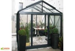 Serre De Jardin En Aluminium Et Verre Trempé Luxia 9 M²