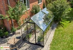 Halls Serre De Jardin En Aluminium Et Verre Trempé Qube 610 Noir 6,4 M² 8 Halls Serre De Jardin En Aluminium Et Verre Trempé Qube 610 Noir 6,4 M² -Abriet Mobilier Soldes Boutique serre jardin aluminium verre trempe qube 610 noir 64m 2