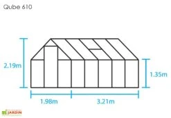 Halls Serre De Jardin En Aluminium Et Verre Trempé Qube 610 Noir 6,4 M² 9 Halls Serre De Jardin En Aluminium Et Verre Trempé Qube 610 Noir 6,4 M² -Abriet Mobilier Soldes Boutique serre jardin aluminium verre trempe qube 610 noir 64m 3