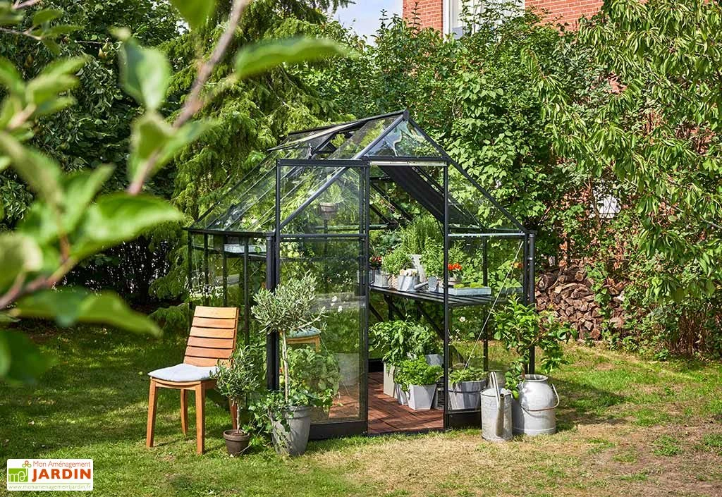 Halls Serre De Jardin En Aluminium Et Verre Trempé Qube 68 Noir 5,1 M² 1 Halls Serre De Jardin En Aluminium Et Verre Trempé Qube 68 Noir 5,1 M²