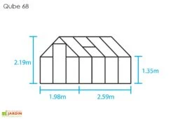 Halls Serre De Jardin En Aluminium Et Verre Trempé Qube 68 Noir 5,1 M² 9 Halls Serre De Jardin En Aluminium Et Verre Trempé Qube 68 Noir 5,1 M² -Abriet Mobilier Soldes Boutique serre jardin aluminium verre trempe qube 68 noir 51m 3