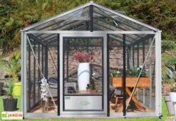 Serre De Jardin En Aluminium Et Verre Trempé Supra 12 M²