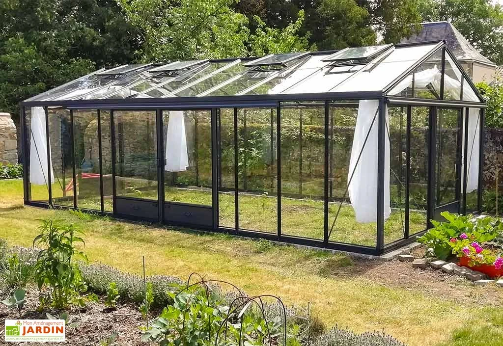 Serre De Jardin En Aluminium Et Verre Trempé Supra 28,6 M² 2 Serre De Jardin En Aluminium Et Verre Trempé Supra 28,6 M² – Image 2