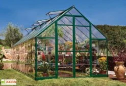 Serre De Jardin En Aluminium Et Polycarbonate Balance – Vert 8 Serre De Jardin En Aluminium Et Polycarbonate Balance – Vert -Abriet Mobilier Soldes Boutique serre jardin aluminium vert polycarbonate balance 8x20 1