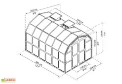 Serre De Jardin Polycarbonate Et PVC 10 M² – Grand Gardener 8x12 10 Serre De Jardin Polycarbonate Et PVC 10 M² – Grand Gardener 8x12 -Abriet Mobilier Soldes Boutique serre jardin grand gardener 8x12 1 1