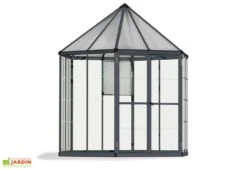 Serre De Jardin Hexagonale Aluminium/Polycarbonate Oasis 3,8 M² 10 Serre De Jardin Hexagonale Aluminium/Polycarbonate Oasis 3,8 M² -Abriet Mobilier Soldes Boutique serre jardin hexagonale oasis palram canopia 1 1