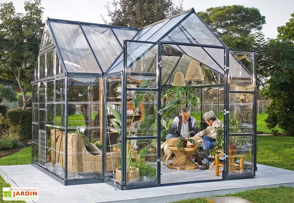 Serre De Jardin Polycarbonate Et Aluminium Victory Orangerie - 11 M² 2 Serre De Jardin Polycarbonate Et Aluminium Victory Orangerie - 11 M² – Image 2