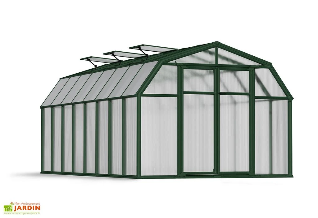Serre De Jardin Polycarbonate Et PVC 5 X 2,5 M – Hobby Gardener 8x16 2 Serre De Jardin Polycarbonate Et PVC 5 X 2,5 M – Hobby Gardener 8x16 – Image 2
