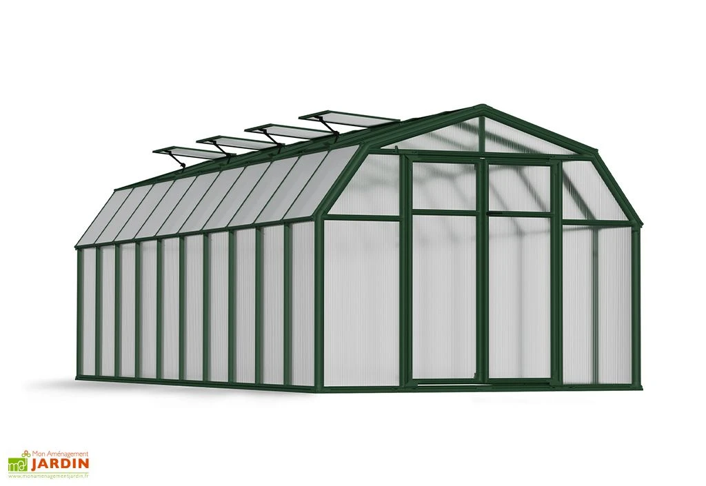 Serre De Jardin Polycarbonate Et PVC 6,5 X 2,5 M – Hobby Gardener 8x20 2 Serre De Jardin Polycarbonate Et PVC 6,5 X 2,5 M – Hobby Gardener 8x20 – Image 2