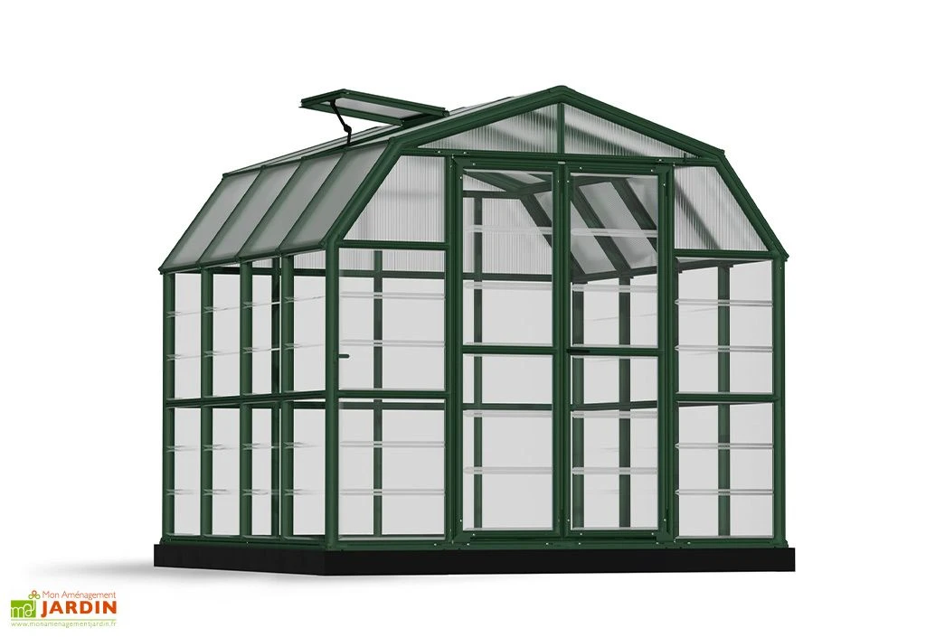 Serre De Jardin Polycarbonate Et PVC 2,5 X 2,5 M – Grand Gardener 8x8 3 Serre De Jardin Polycarbonate Et PVC 2,5 X 2,5 M – Grand Gardener 8x8 – Image 3