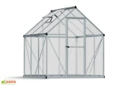 Serre De Jardin Grise Polycarbonate Aluminium 2 X 2 M – Mythos 6x6 -Abriet Mobilier Soldes Boutique serre jardin palram canopia mythos 6x6 1