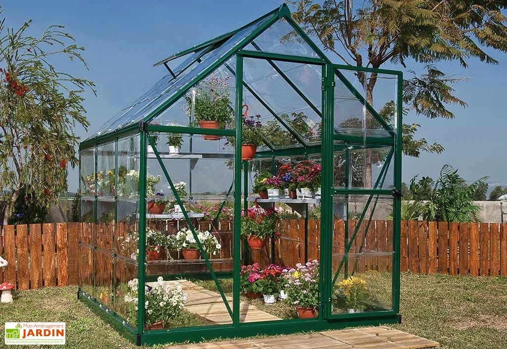 Serre De Jardin Polycarbonate Harmony Palram - Canopia Verte 1 Serre De Jardin Polycarbonate Harmony Palram - Canopia Verte