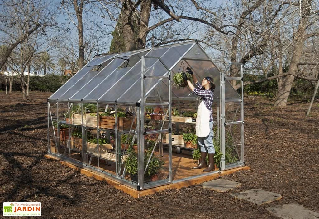 Serre De Jardin En Aluminium Et Polycarbonate Balance – Silver 2,44 M 4 Serre De Jardin En Aluminium Et Polycarbonate Balance – Silver 2,44 M – Image 4