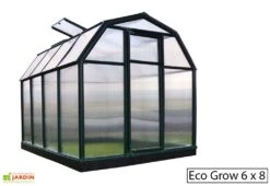 Serre De Jardin Verte Polycarbonate Et PVC – Eco Grow -Abriet Mobilier Soldes Boutique serre jardin polycarbonate palram ecogrow 6x8 1