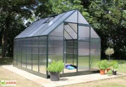 Halls Serre De Jardin En Aluminium Et Polycarbonate Universal 128 – 9,9 M² 6 Halls Serre De Jardin En Aluminium Et Polycarbonate Universal 128 – 9,9 M² -Abriet Mobilier Soldes Boutique serre jardin polycarbonate universal 128 vert