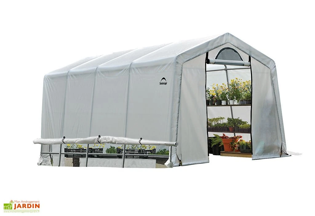 Serre De Jardin Souple Avec Aérations En Polyéthylène Et Acier 18 M² 1 Serre De Jardin Souple Avec Aérations En Polyéthylène Et Acier 18 M²