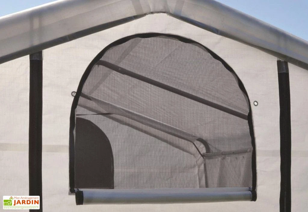 Serre De Jardin Souple Avec Aérations En Polyéthylène Et Acier 6 M² 2 Serre De Jardin Souple Avec Aérations En Polyéthylène Et Acier 6 M² – Image 2