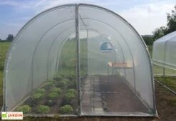 Serre Tunnel Tonneau En Polyéthylène 27 M² - Essentielle 9 X 3 M -Abriet Mobilier Soldes Boutique serre jardin tunnel essentielle tonneau 1 3