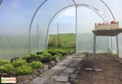 Serre Tunnel Tonneau En Polyéthylène 18 M² - Essentielle 6 X 3 M -Abriet Mobilier Soldes Boutique serre jardin tunnel essentielle tonneau 2 1