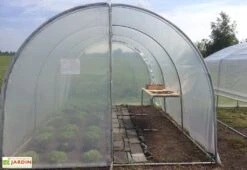 Serre Tunnel Tonneau En Polyéthylène 27 M² - Essentielle 9 X 3 M -Abriet Mobilier Soldes Boutique serre jardin tunnel essentielle tonneau 4 3