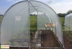 Serre Tunnel Tonneau En Polyéthylène 27 M² - Essentielle 9 X 3 M -Abriet Mobilier Soldes Boutique serre jardin tunnel essentielle tonneau 5 3