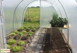 Serre Tunnel Tonneau En Polyéthylène 18 M² - Essentielle 6 X 3 M -Abriet Mobilier Soldes Boutique serre jardin tunnel essentielle tonneau 1