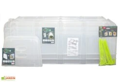 Serre De Jardin Tunnel De Forçage : Bases + Embouts + Piquets (105 X 39 X 30 Cm) -Abriet Mobilier Soldes Boutique serre jardin tunnel forcage avec piquets