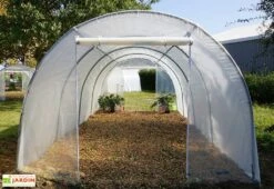 Serre De Jardin Tunnel Richel En Polyéthylène 2 X 180 µ - 2 Portes Zippées (18 M²) -Abriet Mobilier Soldes Boutique serre jardin tunnel polyethylene