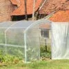 Serre Tunnel Tonneau En Polyéthylène 31,5 M² - 4 Saisons 10,5 X 3 M