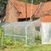 Serre Tunnel Tonneau En Polyéthylène 18 M² - 4 Saisons 6 X 3 M