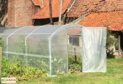 Serre Tunnel Tonneau En Polyéthylène 27 M² - 4 Saisons 9 X 3 M