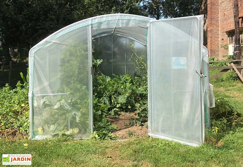 Serre Tunnel Tonneau En Polyéthylène 18 M² - 4 Saisons 6 X 3 M 2 Serre Tunnel Tonneau En Polyéthylène 18 M² - 4 Saisons 6 X 3 M – Image 2