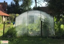 Serre Tunnel Tonneau En Polyéthylène 27 M² - 4 Saisons 9 X 3 M 6 Serre Tunnel Tonneau En Polyéthylène 27 M² - 4 Saisons 9 X 3 M -Abriet Mobilier Soldes Boutique serre jardin tunnel polyethylene tonneau 4 saisons 3m 2 4