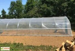 Serre Tunnel Tonneau En Polyéthylène 52,5 M² - 5ème Saison 10,5 X 5 M