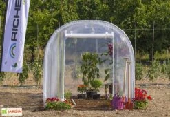 Serre De Jardin Tunnel Richel 2x3 Pied Droit 2x180µ 1 Porte 5 Serre De Jardin Tunnel Richel 2x3 Pied Droit 2x180µ 1 Porte -Abriet Mobilier Soldes Boutique serre jardin tunnel richel 2x3m pied droit 1porte 2