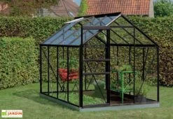 Serre Jardin Aluminium Verre Ivy 5 M² – Plusieurs Coloris -Abriet Mobilier Soldes Boutique serre jardin verre aluminium ivy introgrow 4