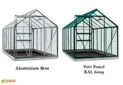 Serre Jardin Aluminium Verre Lily 6,2 M² – Plusieurs Coloris -Abriet Mobilier Soldes Boutique serre jardin verre aluminium lily introgrow 4