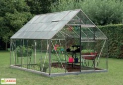 Serre Jardin Aluminium Verre Oliver 9,9 M² – Plusieurs Coloris