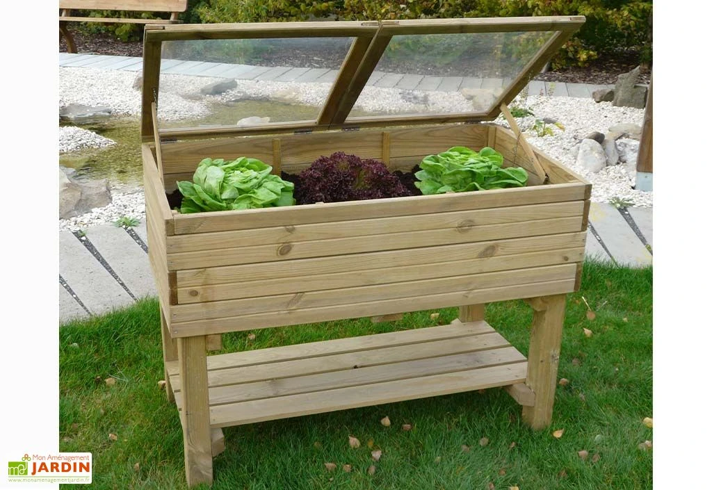 Solid Serre Sur Pied En Bois De Pin Traité 120 X 60 X 90 Cm 1 Solid Serre Sur Pied En Bois De Pin Traité 120 X 60 X 90 Cm