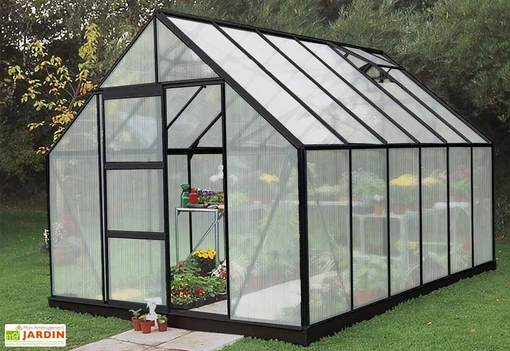 Halls Serre De Jardin En Aluminium Et Polycarbonate Universal 128 – 9,9 M² 2 Halls Serre De Jardin En Aluminium Et Polycarbonate Universal 128 – 9,9 M² – Image 2