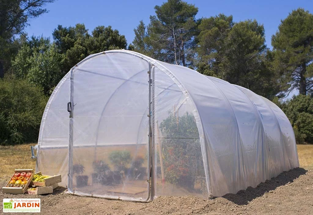 Serre De Jardin Tunnel Richel 3x3 Pied Droit 2x180µ 1 Porte 1 Serre De Jardin Tunnel Richel 3x3 Pied Droit 2x180µ 1 Porte