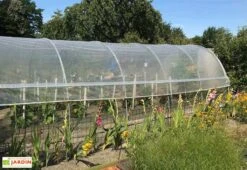 Serre Tunnel Tonneau En Polyéthylène 39 M² - Mini 10,5 X 3,7 M