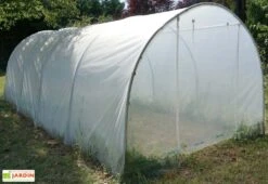 Serre De Jardin Tunnel Richel En Polyéthylène 2 X 180 µ - 2 Portes Zippées (18 M²) -Abriet Mobilier Soldes Boutique serre tunnel richel