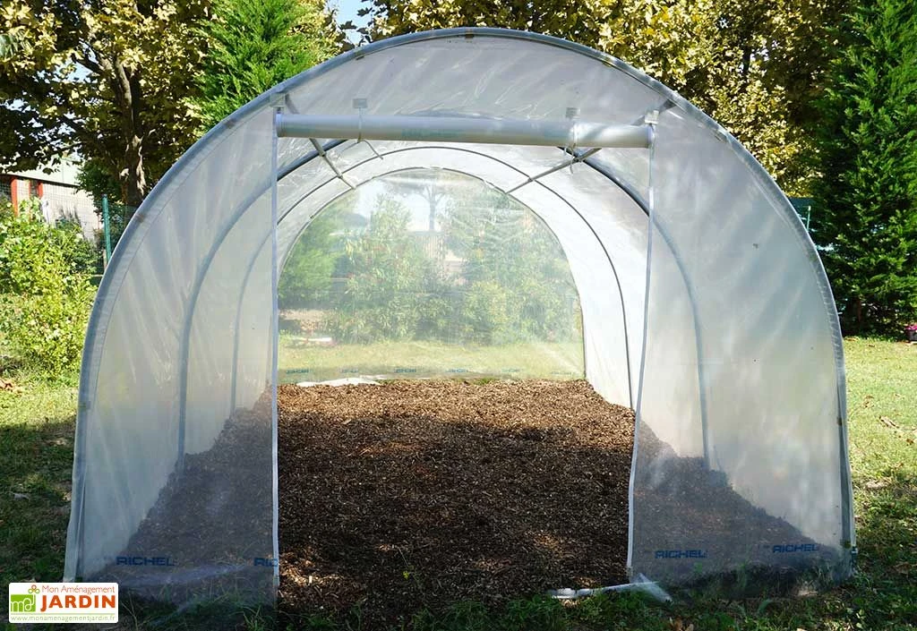 Serre Tunnel Richel En Polyéthylène 2 X 180 µ - 1 Porte Zippée (13,5 M²) 1 Serre Tunnel Richel En Polyéthylène 2 X 180 µ - 1 Porte Zippée (13,5 M²)