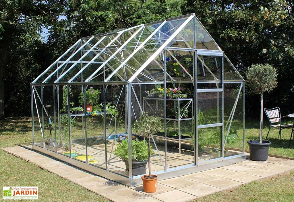 Halls Serre De Jardin En Aluminium Et Verre Horticole Universal 128 – 9,9 M² 2 Halls Serre De Jardin En Aluminium Et Verre Horticole Universal 128 – 9,9 M² – Image 2