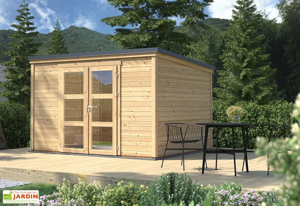 Abri De Jardin En Bois D’épicéa Brut Shelty Modern – 9,2 M² 1 Abri De Jardin En Bois D’épicéa Brut Shelty Modern – 9,2 M²