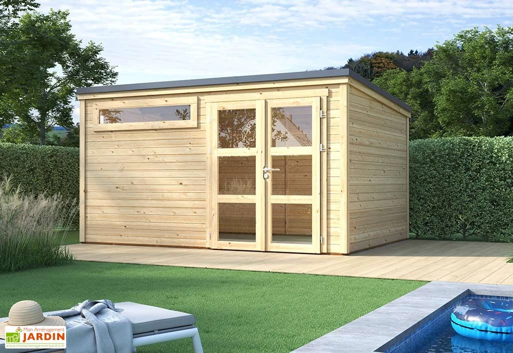 Abri De Jardin En Bois D’épicéa Brut Shelty Modern – 11 M² 1 Abri De Jardin En Bois D’épicéa Brut Shelty Modern – 11 M²